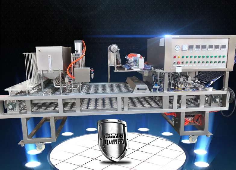Cup yoghurt milk water sealing machine filling packaging