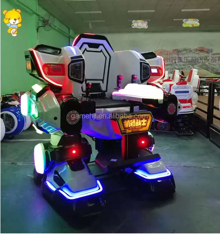 Battery Operate Robot Machine Amusement Park Shoot Walking Battle King 360 degree radar warning electric Robot