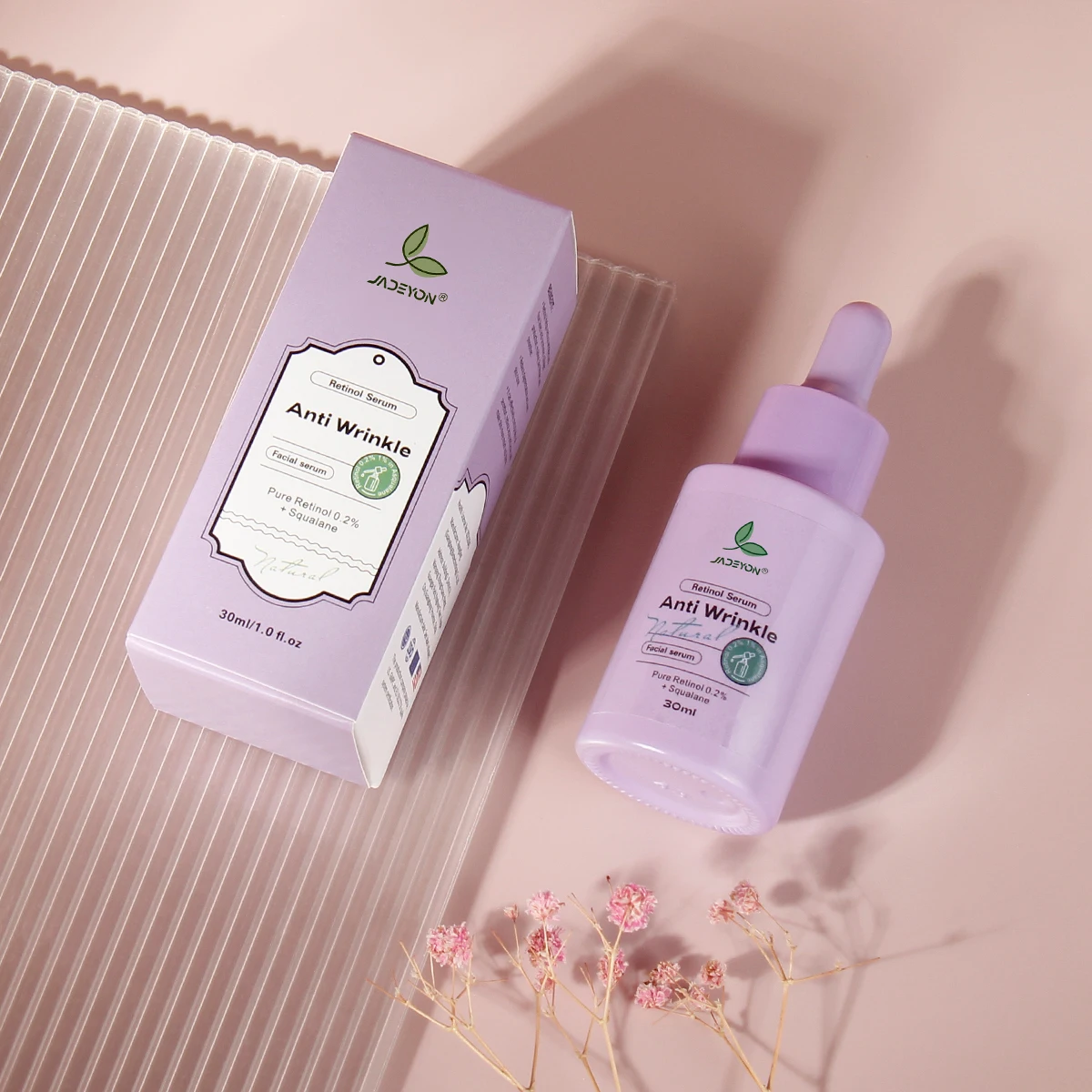 Organic Retinol Serum with Hyaluronic Acid and Collagen Natural Facial Serum for Firming and Whitening for Lips and Skin Care