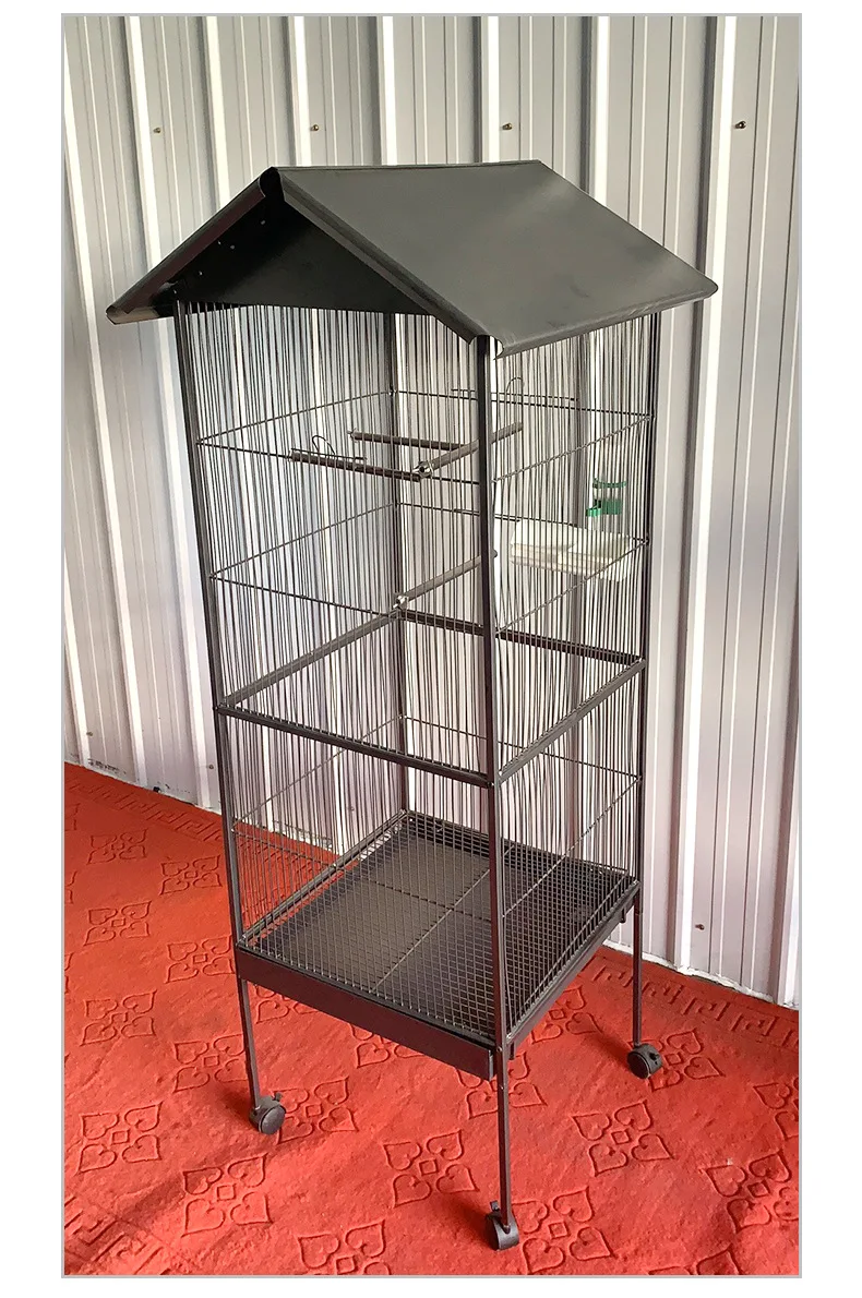 pagoda top metal Bird Cage for Canary/Finch/Cockatiel/Aviary/ Parakeets/ Budgies/ Macaw/ Conure