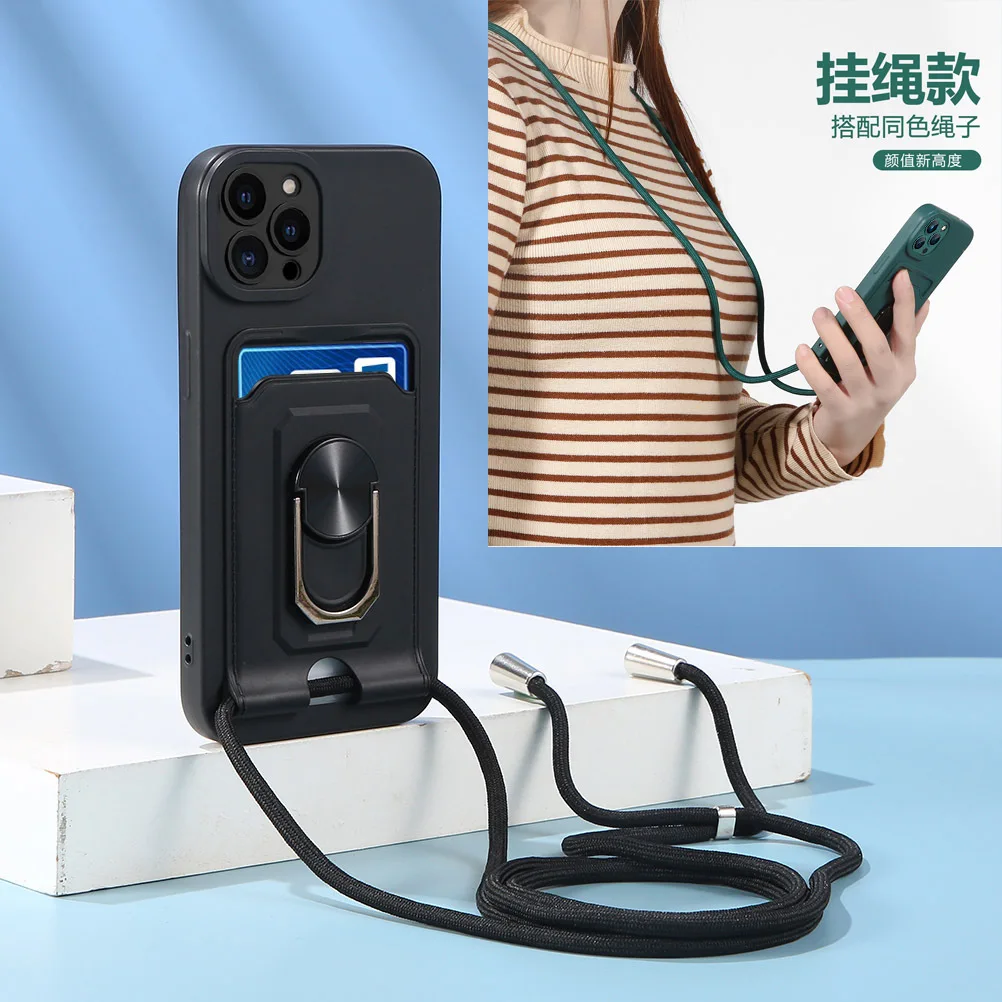 Mobile Phone Strap and Case for Phone Case for Xiaomi for Redmi Note 10 Pro 10T POCO X3 Pro 10 10C Note 7 8 Pro