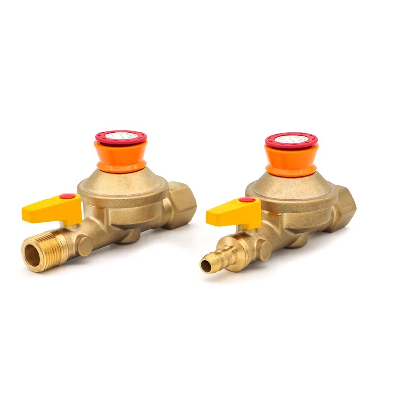 Natural Gas Pipeline Safety Gas Valve low pressure Security household Self-close auto shutoff Aluminum regulator  Valve