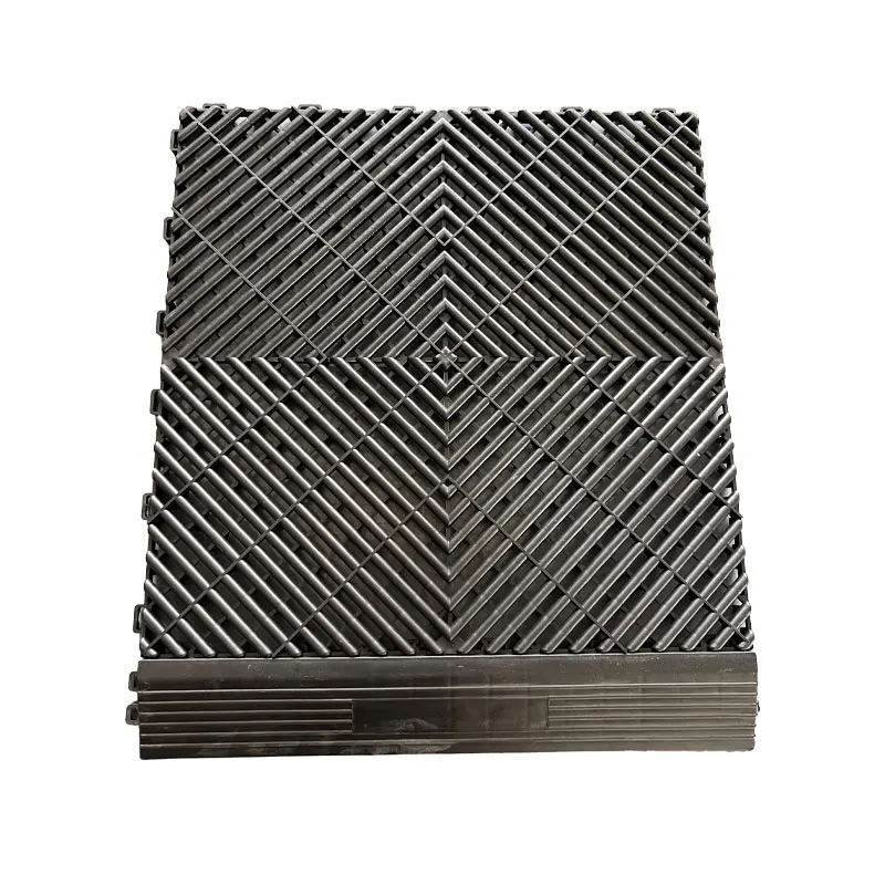 Hot Sell Rigid Modular Colorful Industrial Plastic Garage Flooring Mats Interlocking Garage Floor Tiles For Car Detailing Worksh