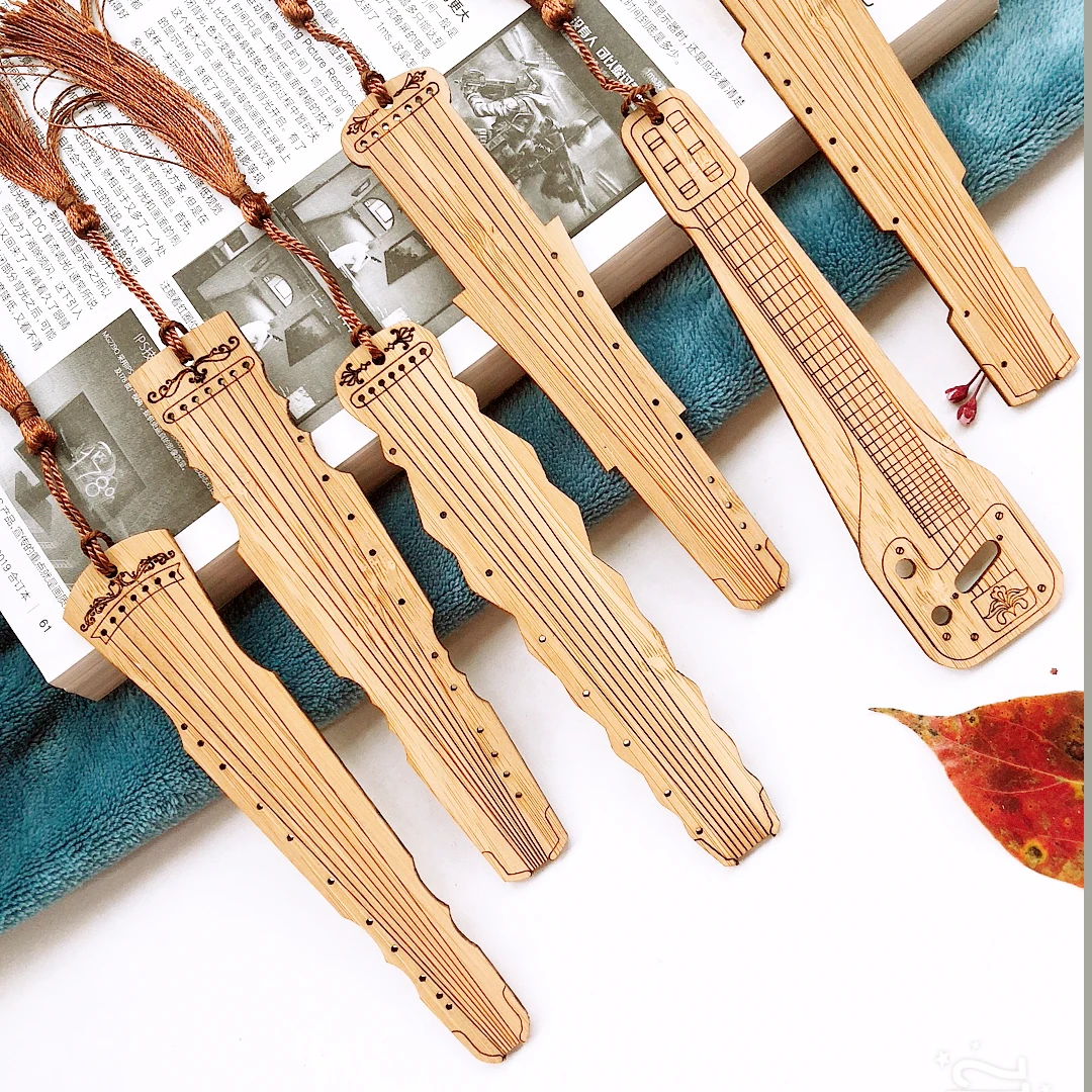 Chinese traditional musical Instruments Fast Delivery Personalized Custom bamboo Bookmark