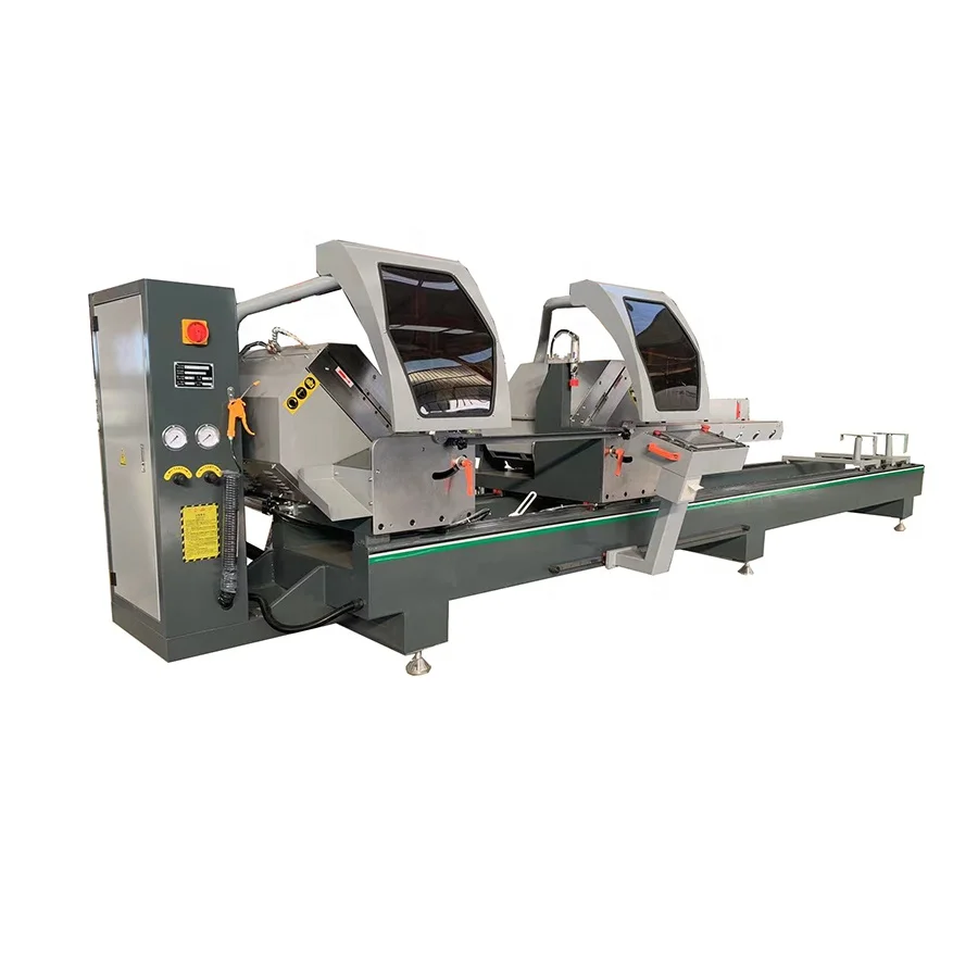 double-headed cnc saw window manufacturing machine aluminium cut