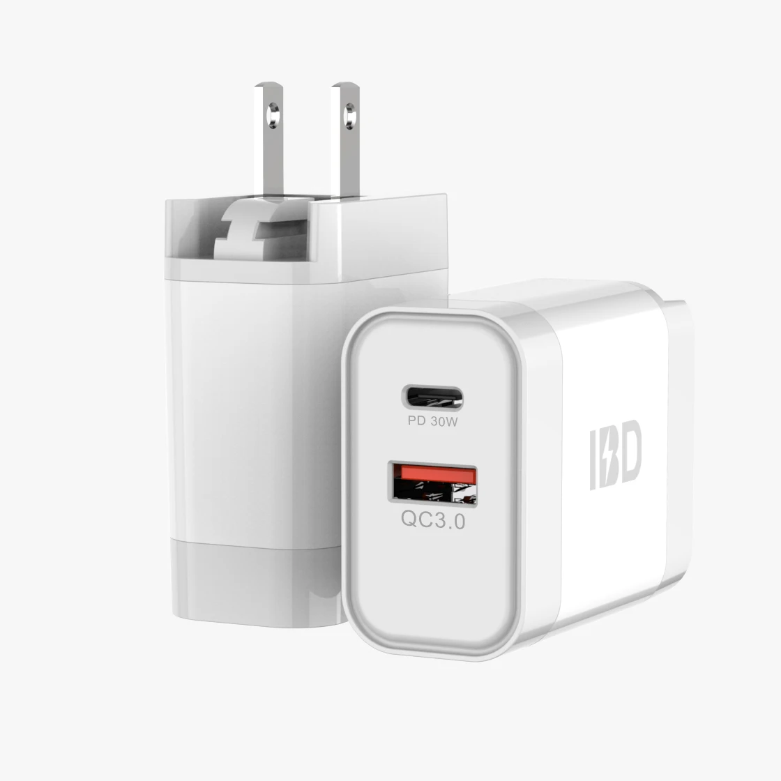 Factory Oem Phone Wall Charger 30W Pd & Qc3.0 Dual P0W Pd & Qc3.0 Dual Ports Charger  Usb  Wall Charger For Macbook Iphone 13