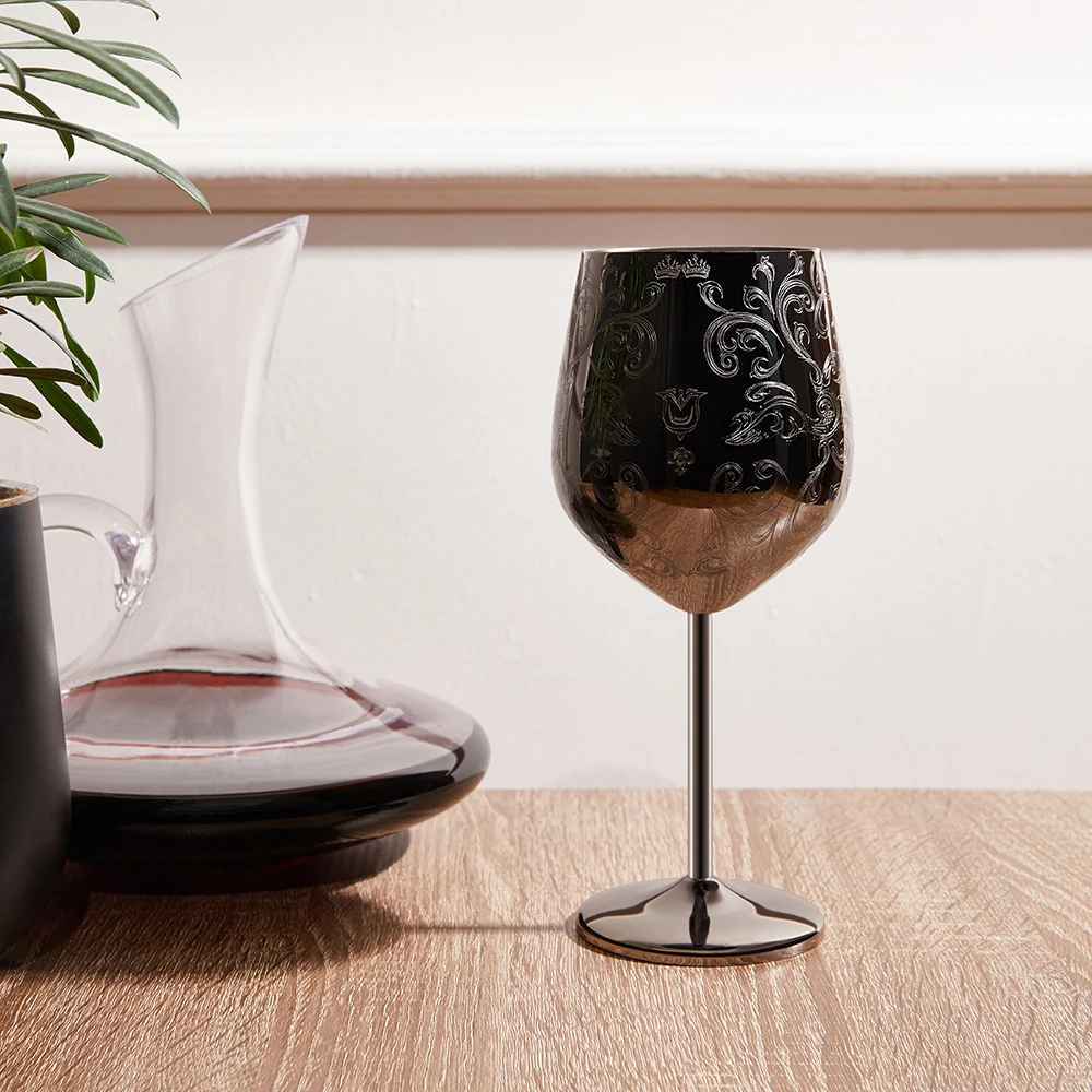 Горячая Распродажа, металлическая чашка для питья объемом 500 мл, стакан для вина из нержавеющей стали