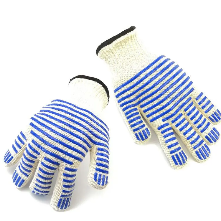 Popular purple striped heat-resistant mitten quality mitten used in daily life