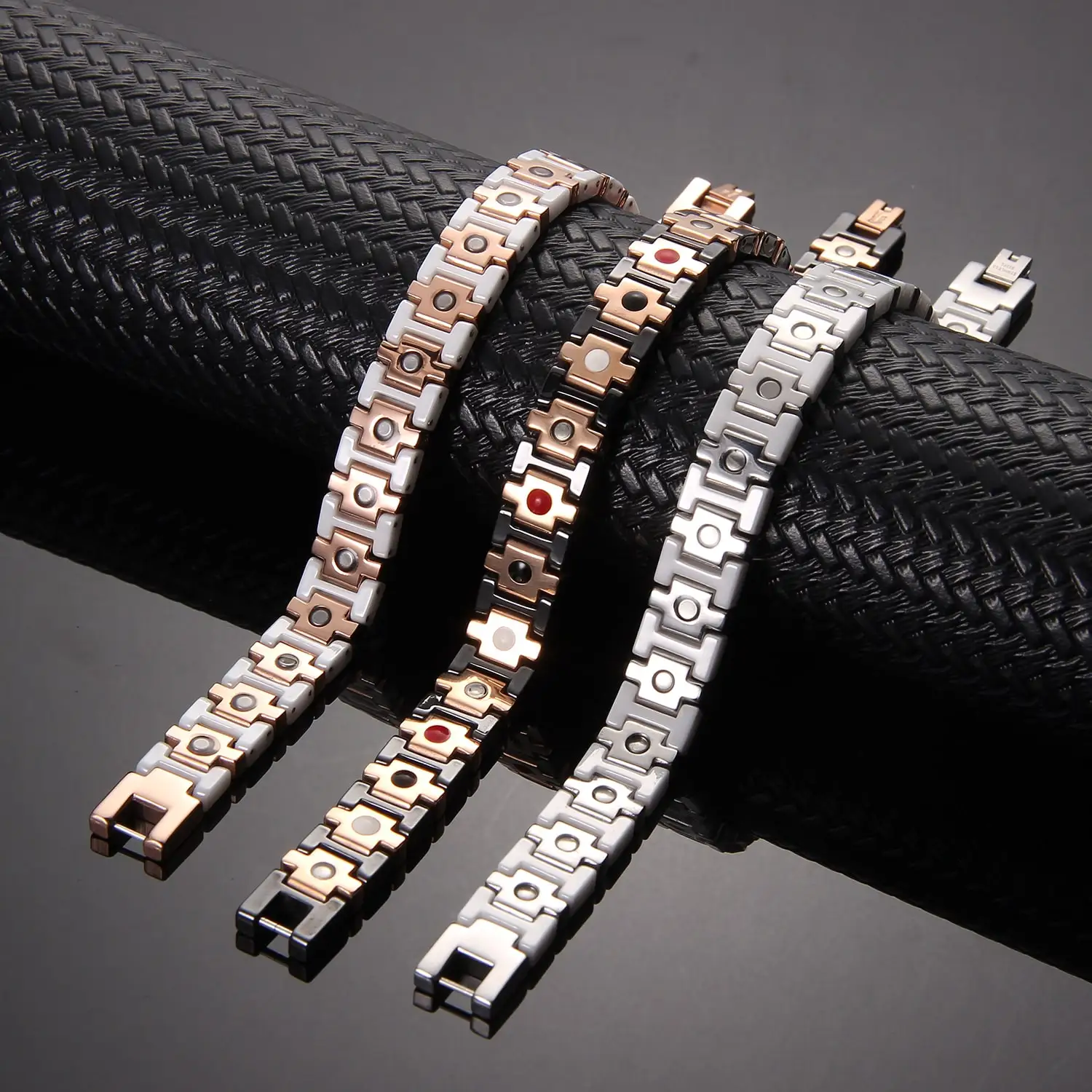 Wholesale Ceramic Bracelet Women Custom Couple Ceramic Adjustable Magnetic Bracelet Health
