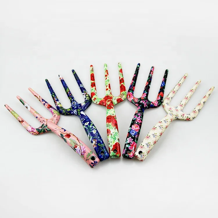 Hot sale aluminium floral printed garden tool set 3 piece tools gardening,printed garden tools