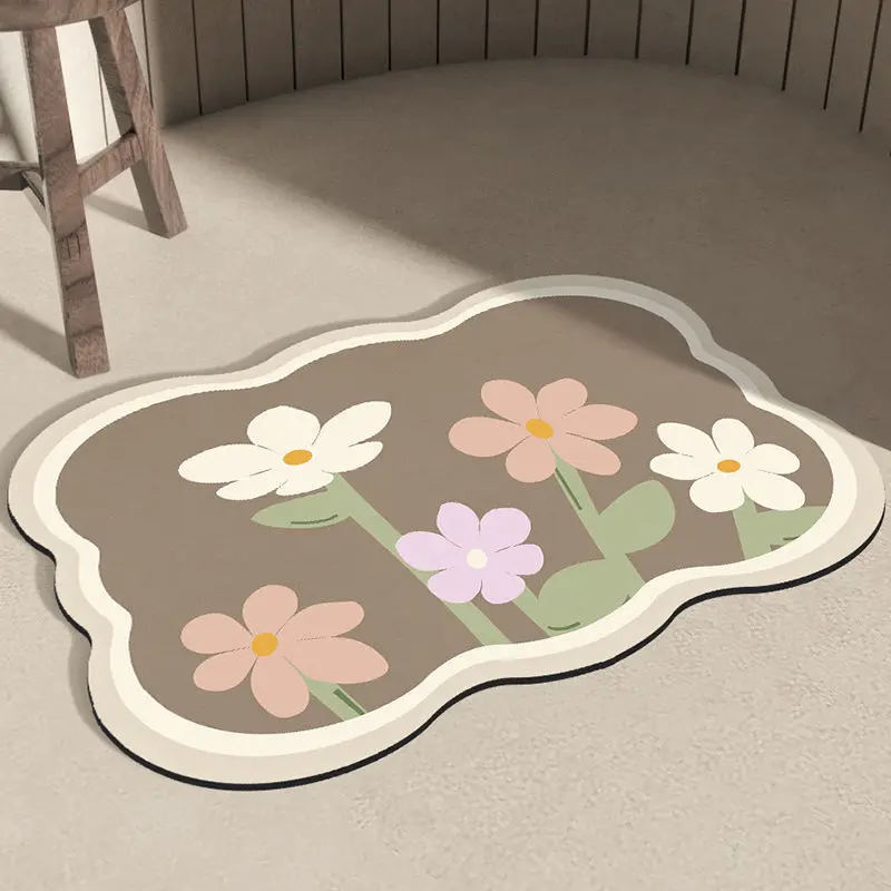 Wholesale Non- Slip Quick Dry Absorbent Diatomaceous Earth Stone Diatomite Bath Mat