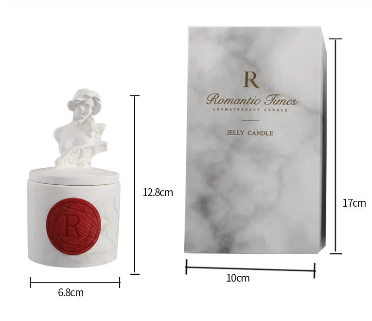 Statue Aromatherapy Candle Indoor Essential Oil Soy Wax Aromatherapy Fragrance Aromatherapy Cup Souvenir Gift Box Set Small
