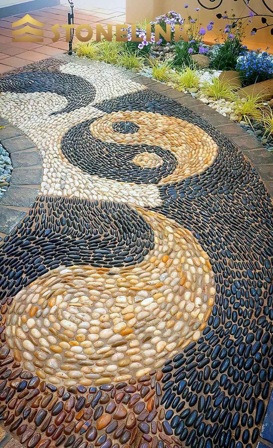 Wholesale Various Colors Cobblestone White Black Landscape Stone Pebbles