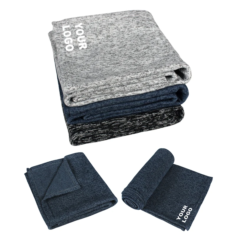 Толстое индивидуальное Подарочное рекламное одеяло, огнестойкие микрофлисовые с тиснением однотонные дорожные одеяла, дешевое зимнее одеяло