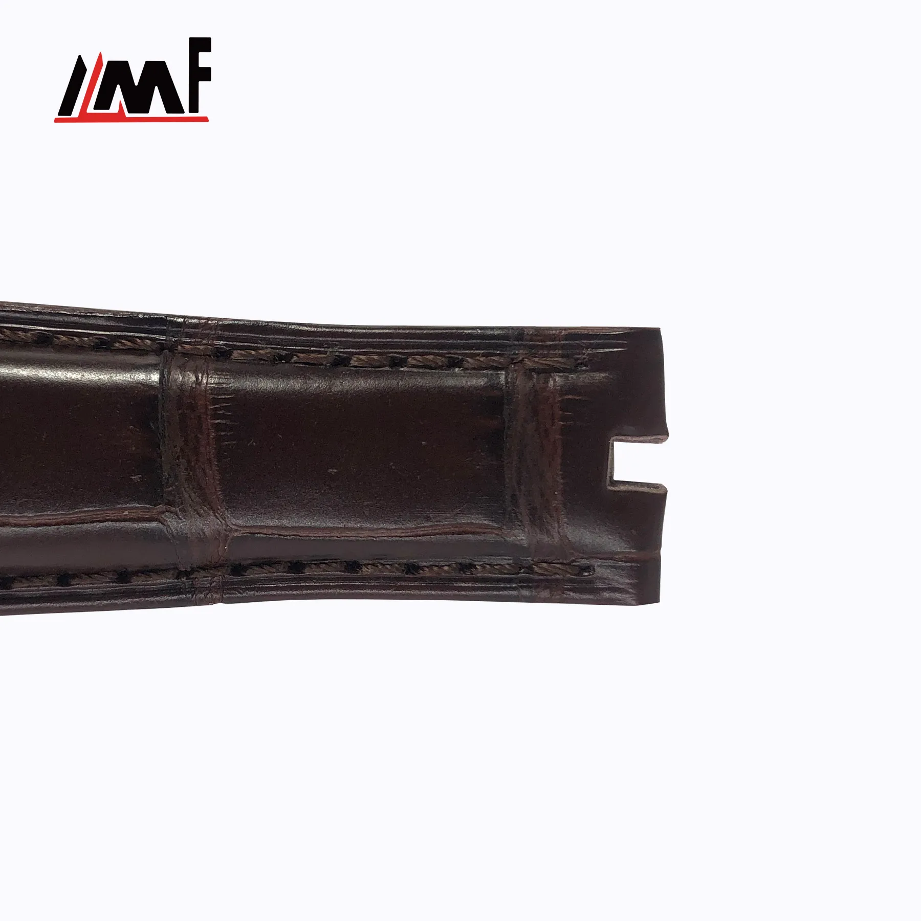 Кожаный ремешок для часов Horween Pretty 65/55 мм мягкий из натуральной крокодиловой кожи