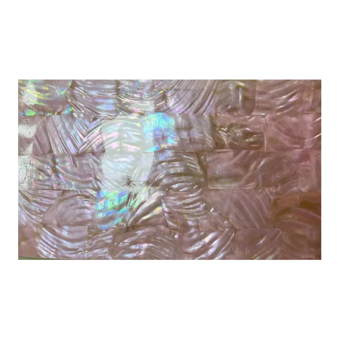 Factory Wholesale River Shell Paper with Light pink Paint and Adhesive for Furniture Floors Musical Instruments Crafts