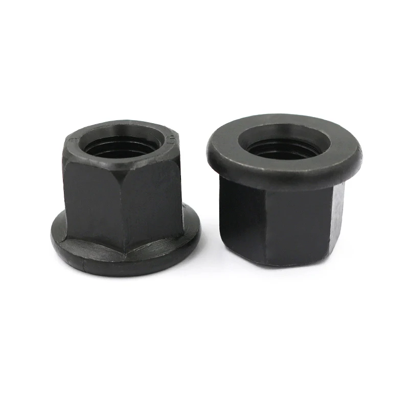 Stainless Steel Black Oxidation Hexagon Flange Head Jack Nut