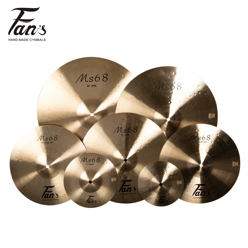 Musical instrument MS68 series cymbals set brass practice cymbals Fans cymbals