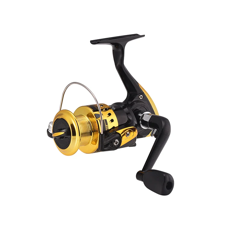 Wholesale High Quality The Fastest Spinning Fishing Reel Big Fish Fishing Wheel Plastic BLACK GOLD LEFT Hand Aoqiusite Nl-black