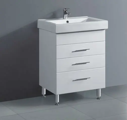 Современный классический дизайн двойной стеклянный раковина для ванной комнаты прямоугольный шкаф из МДФ с меламиновым светодиодным зеркалом напольный для отелей