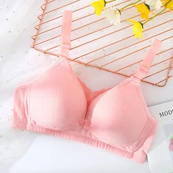 Women Seamless Feeding Bra Breast Feeding Nursing Support Bra Clasps Wirefree Maternity For Pregnancy Breastfeeding Sleep