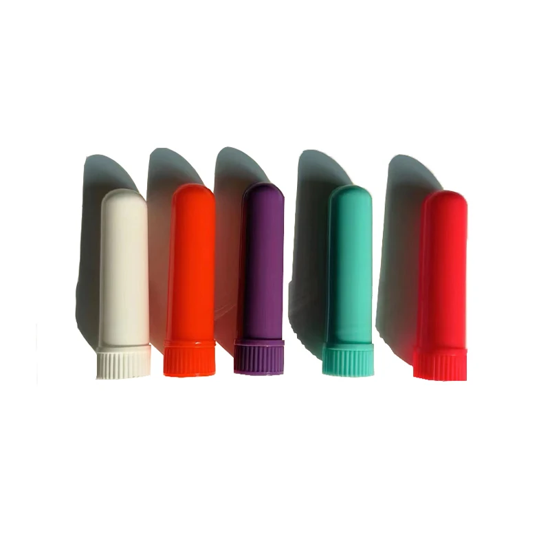 OEM Blank Nasal Inhaler Stick Essential Oil Inhaler with Dropper Hot Stamping Surface Menthol Vapor Nasal Inhaler Sticks
