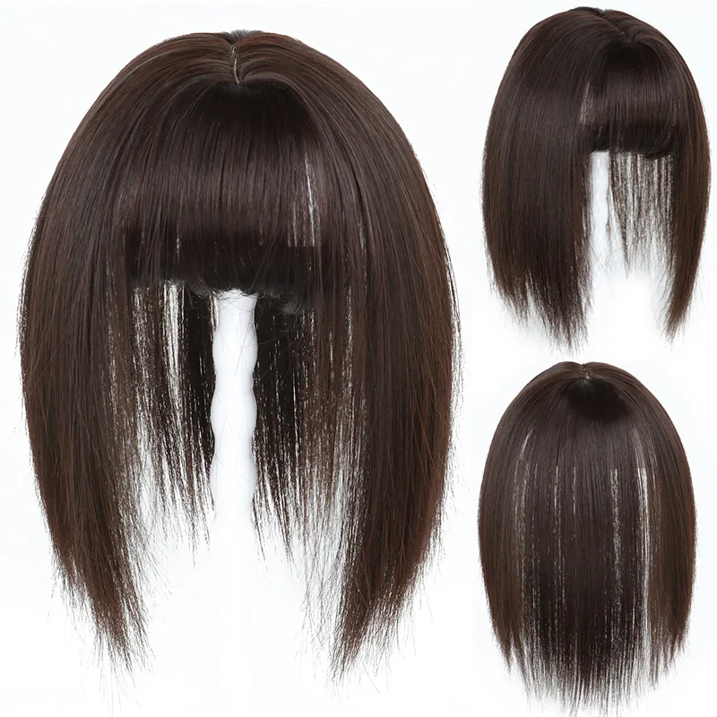 В европейском и американском стиле; Лидер продаж клип-в Челка патч заколка для волос для женщин парик удобна в носке и принимаем Оптовые