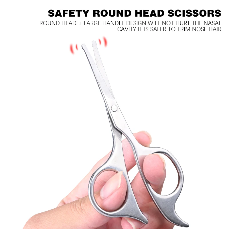 New Professional High Quality Nail Scissors Customized LOGO cuticle clippers Stainless Steel Russian Scissors manicure tool