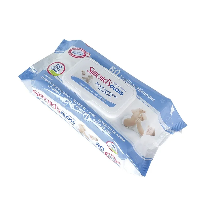 OEM/ODM Custom Spunlace Non-Woven Baby Wipes 80pcs Ultra Soft for Baby