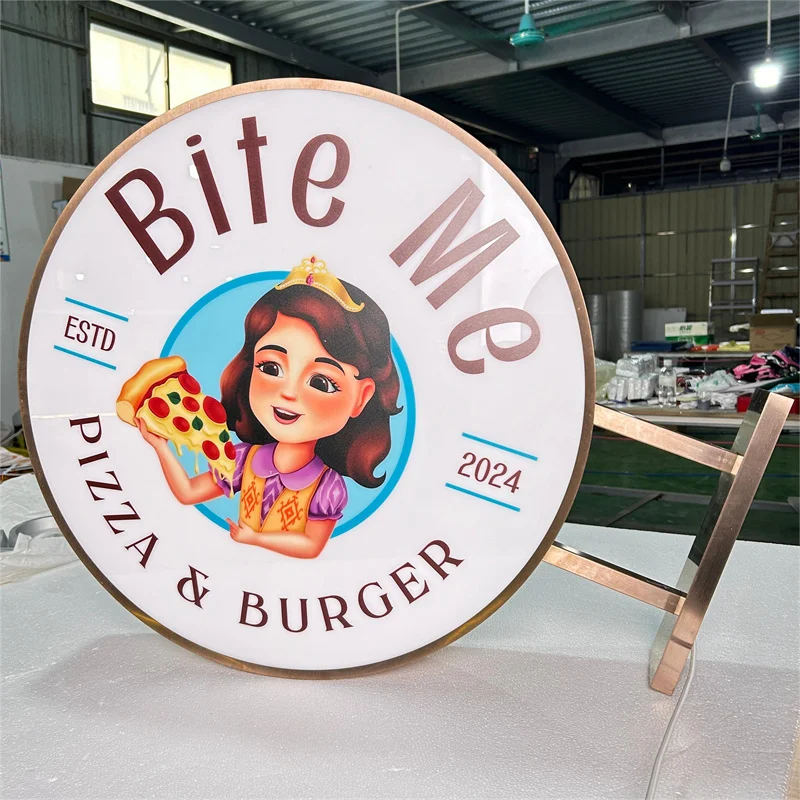 Custom Optical Shop Boutique Led Lighting Box Sign Outdoor Metal Advertising Light Box