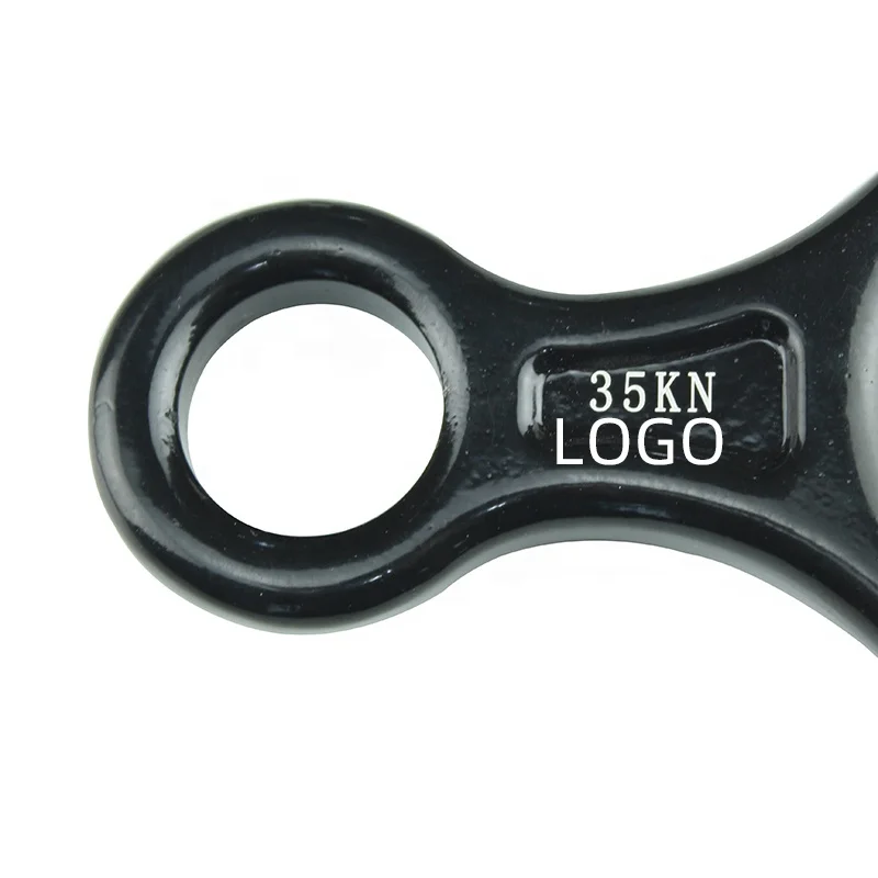 Mountaineer Hook Aluminum Figure 8 Descender Climbing Rescue Descender Rappelling Rope for Rock Climbing Mountaineering Rappel