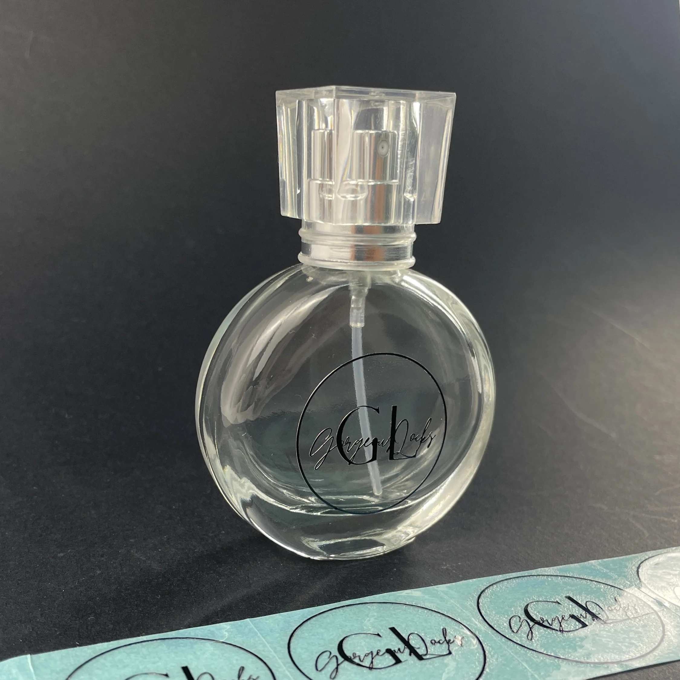 High quality gold metal sticker sliver rose gold black transfer metal label logo sticker custom perfume stickers