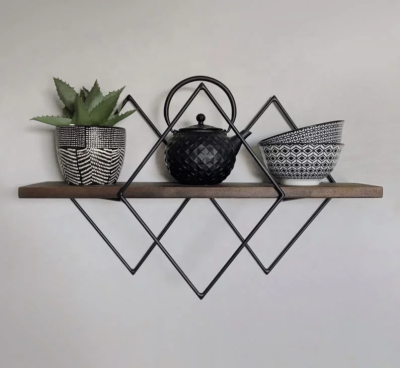 
Iron Diamond Wall Shelf, wall rack, wall storage 