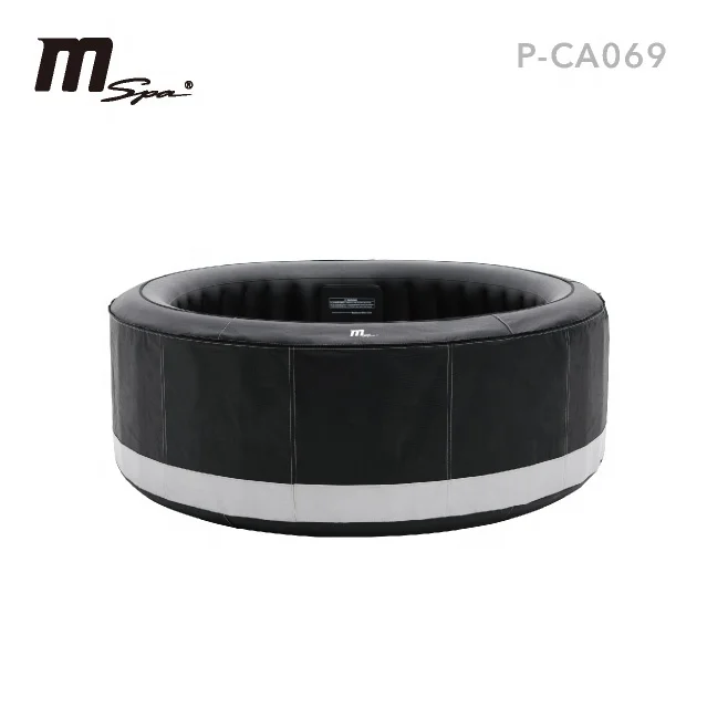 
Camaro P-CA069 inflatable portable spa and air bubble whirlpool and 6 person leather cover massage hot tub 