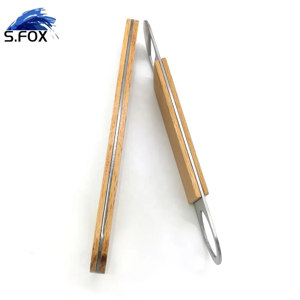 Galvanized Metal Opener with Wooden Handle Beer Bottle Opener and Hang Up Hole