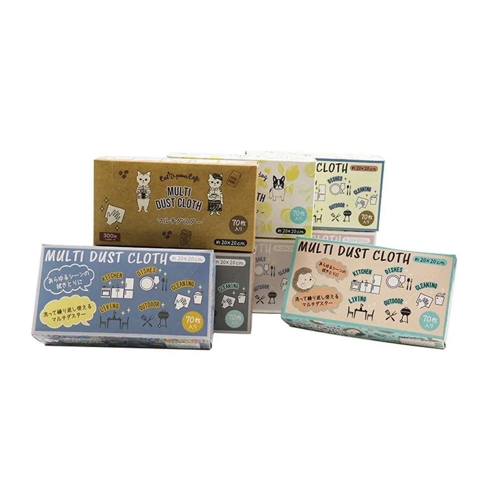 Non-Woven Fabric Eco-Friendly Microfiber Dish Cloths Non Woven Towel Household Disposable Kitchen Clean Cloth