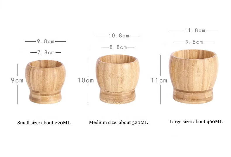 Modern Wooden Multifunction Manual Ginger Spices Pestle Press Grinder Large Small Kitchen Bamboo Mortar And Pestle Set