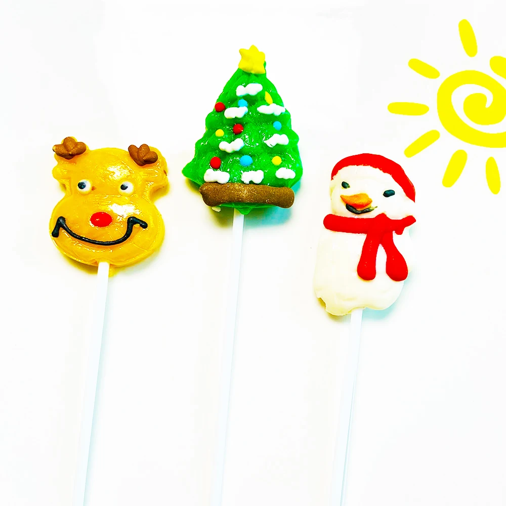 Wholesaler Production Line Striped Cane Sticks Shot Glasses Roller Cherry Fruit Flavor Christmas Lollipop Candy