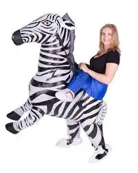 Lovely Simulation Animal Zebra Plush Toy Large Stuffed Ridable Horse Doll for Children Gift