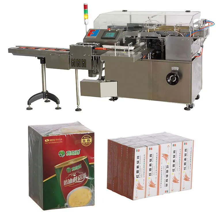 Perfume Playing Card Carton Box Plastic Cellophane Wrapping Overwrapping Machine