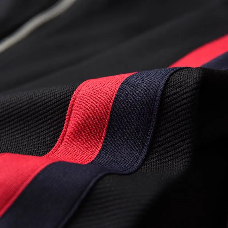 Мужской повседневный облегающий модный спортивный костюм с боковой полосой, 100% хлопок, мужской женский спортивный костюм