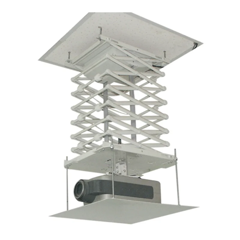 hot sale ceiling recessed electric projector scissor lift running distance 1m - 3m