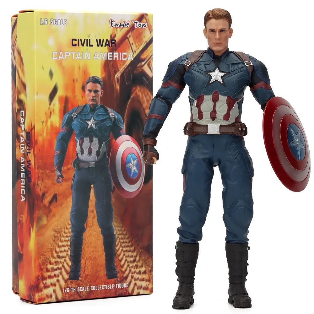 1/6 With Box PVC Super America Hero Captain Figure Model Toy