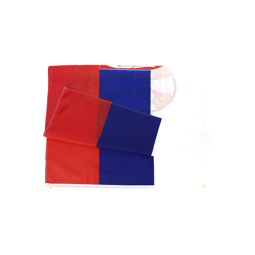 China flag factory supplier ready to ship 3X5 FT 100% Polyester double line stitch brass grommets Czech flag