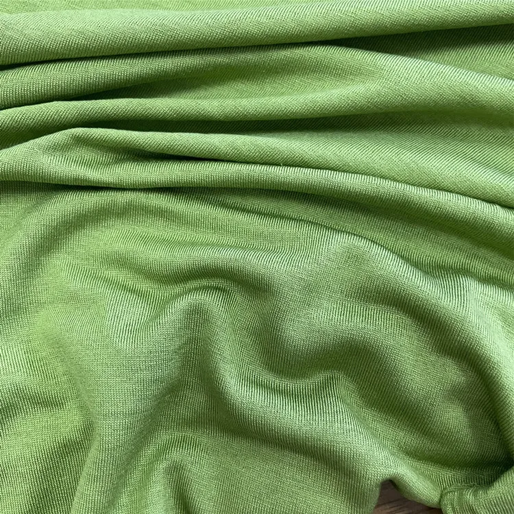 100% mulberry silk jersey knit silk knitted fabric for single round knitting fabric