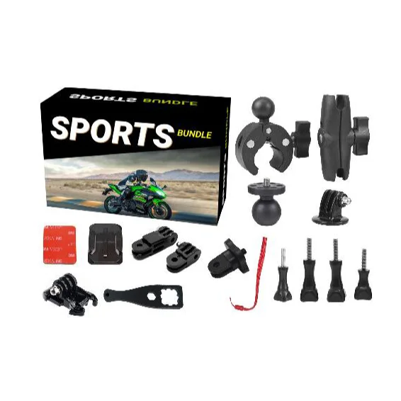 SPRITE  CB13 Action Camera Motorcycle Accessories Set with Aluminum Thumbscrews for Gopro