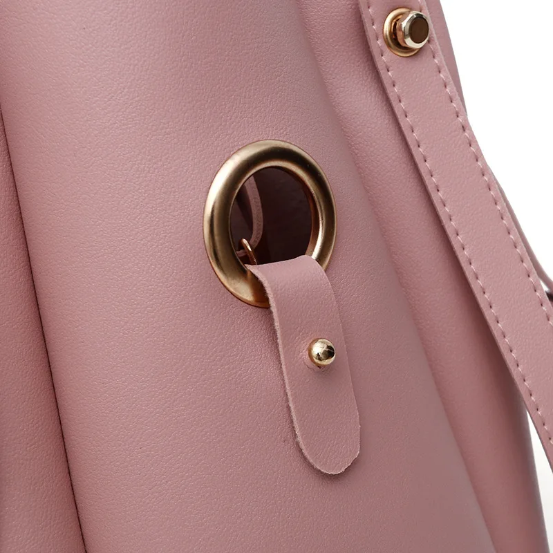 
2020 Factory Supply Pu Leather Tote Bag Woman Designer Handbag 3 in 1 Set Bag Handbag with stylish And Leisure 