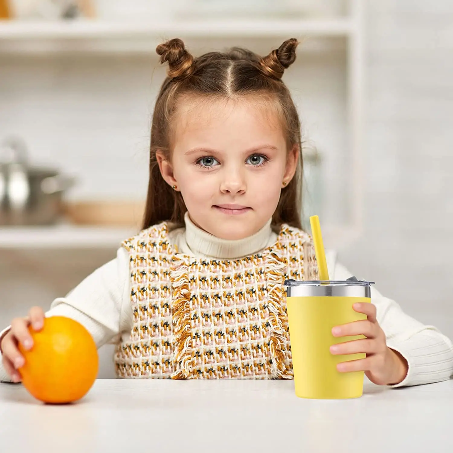 Hot Selling Stainless Steel Kids Sippy Cup Stainless Steel Reusable Tumbler Quality Kids Water Bottle With Straw Lid