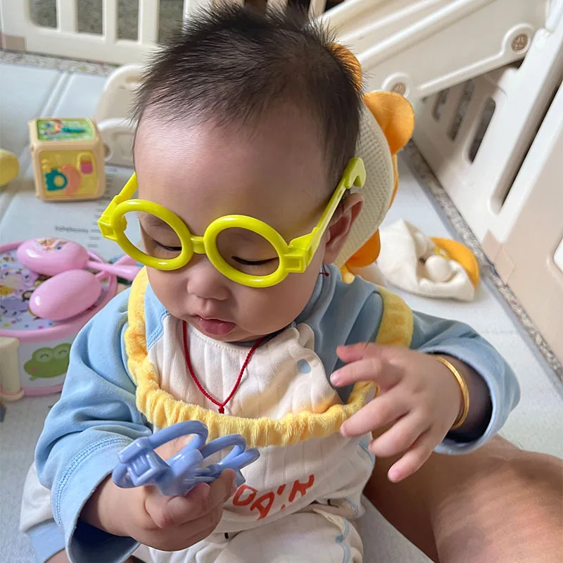 Boys Girls Frame Round Eyeglasses Costume Pretend Play Children Kids No Lens Nerd Fake Glasses