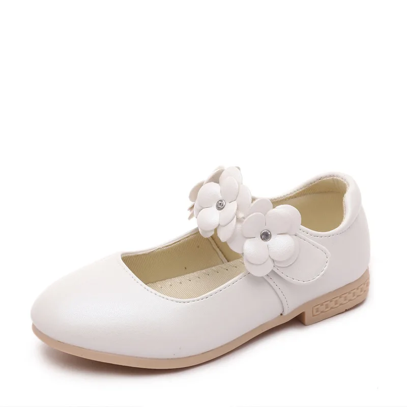 Newest children shoes Baby Girls Fashion Patent Leather Big Bow Princess Party Dance kids Shoes Solid Color Student Flats shoes